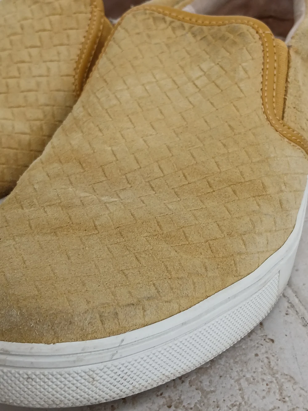 Sam Edelman Men's Slip-On Loafers in Mustard Yellow